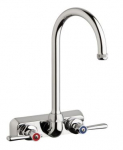 Chicago Faucets W4W-GN2AE1-369ABCP Workboard Faucet, 4'' Wall